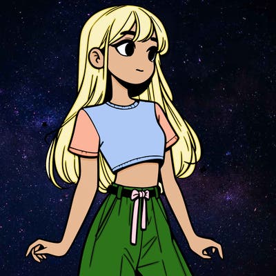 girl in a cute crop top