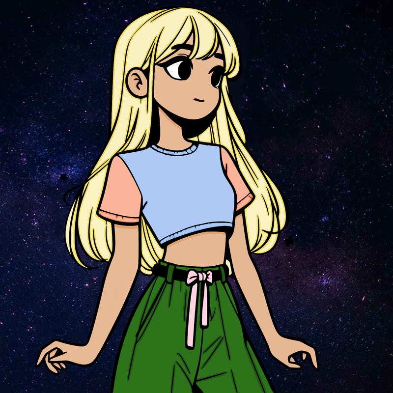 girl in a cute crop top