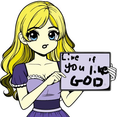 realistic pretty girl holding blank sign