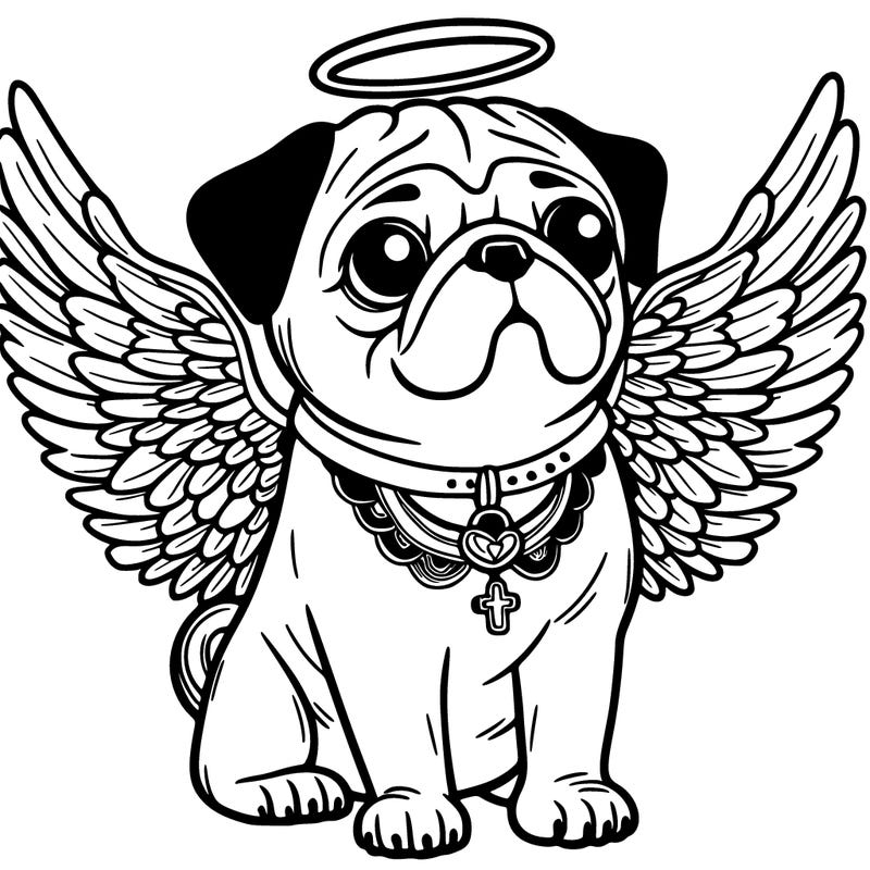 pug with wings