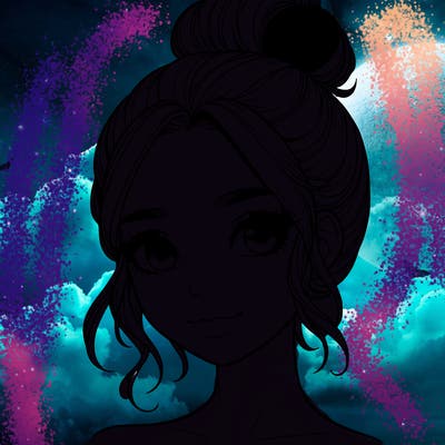 realistic pretty girl with hair in bun