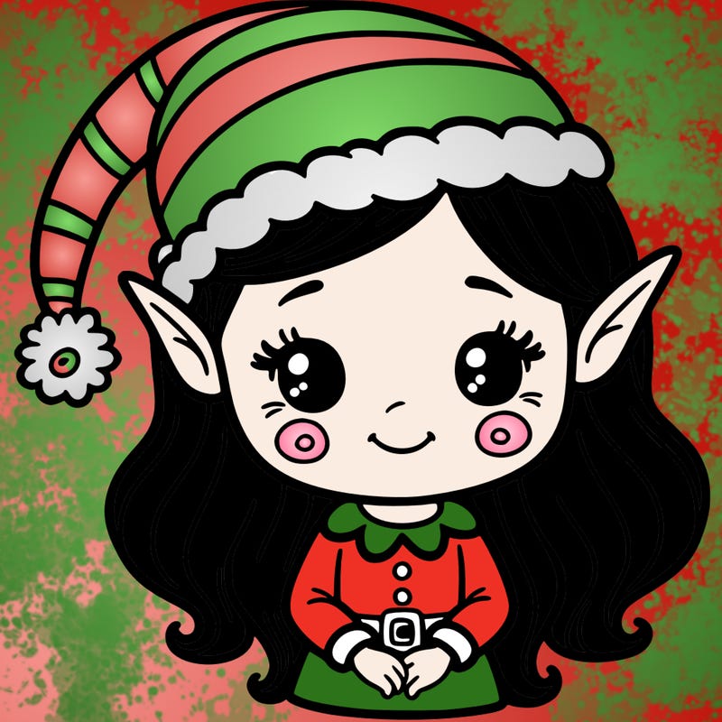 christmas elf girl