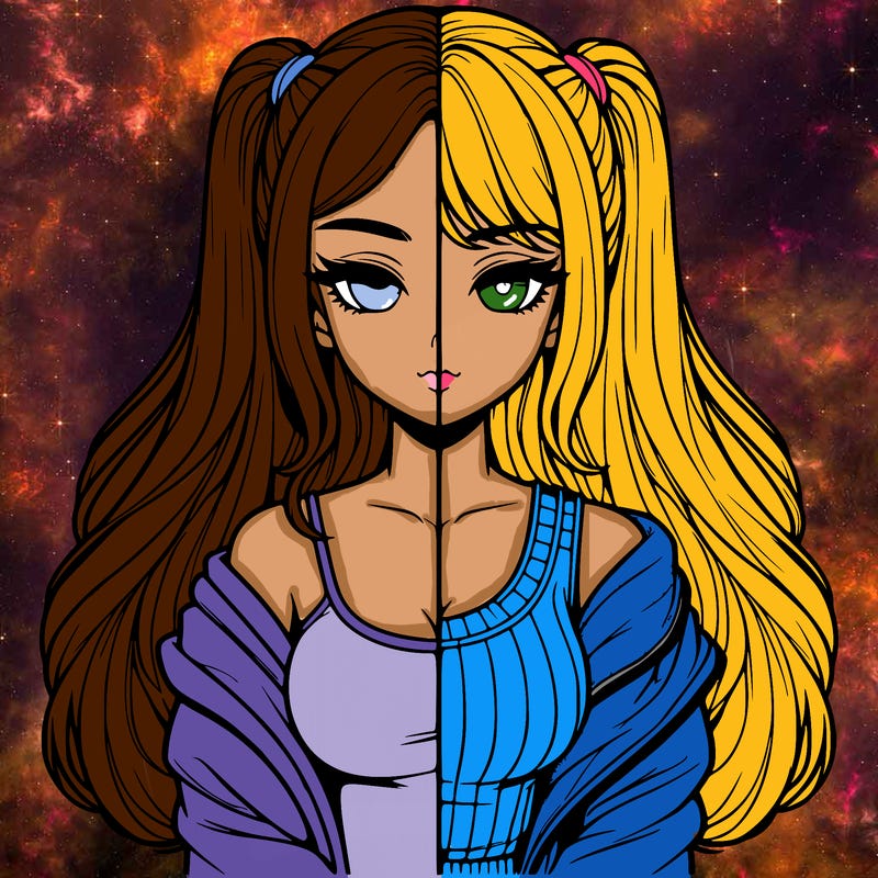 realistic girl split