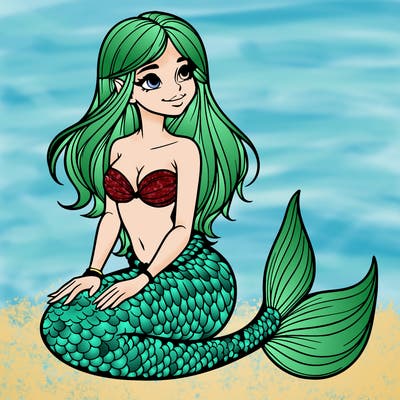 realistic mermaid