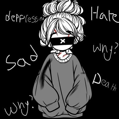 girl with baggy sweatshirt and messy bun