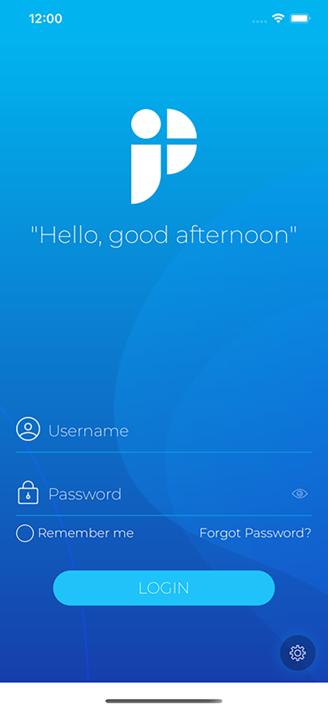 PeoplesHR Mobile - PeoplesHR Mobile login screen with username and password input fields