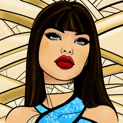 realistic woman with full lips