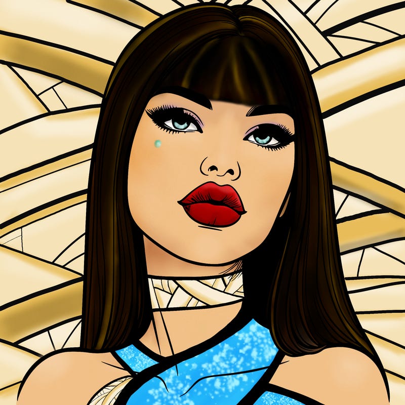 realistic woman with full lips