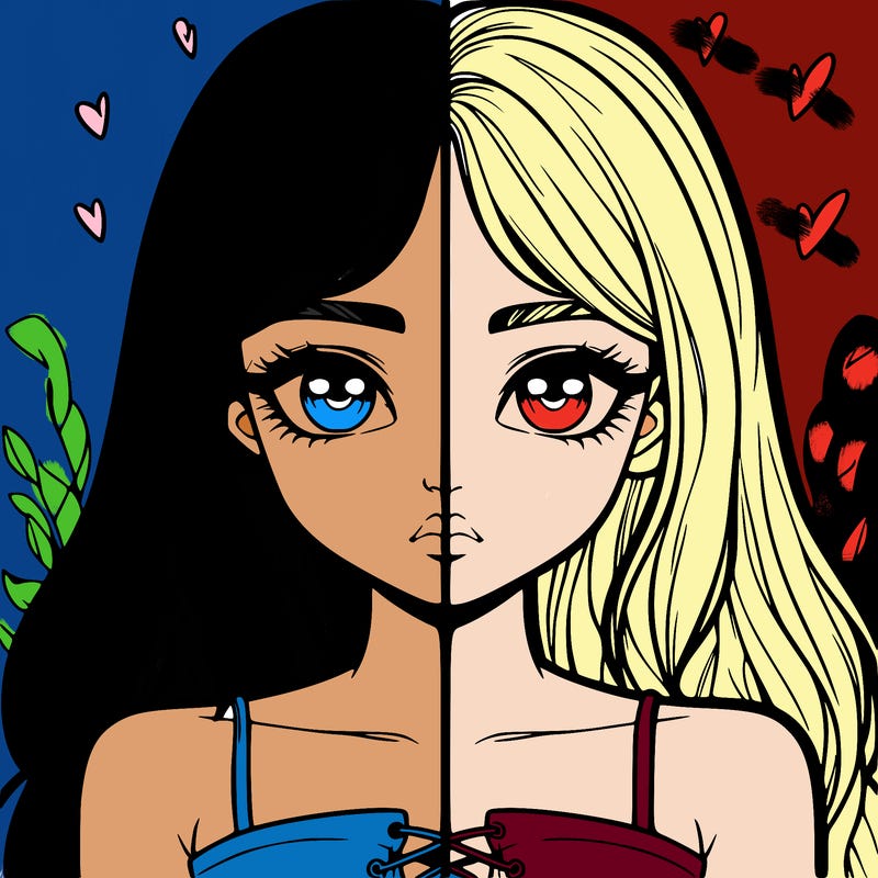 realistic girl split