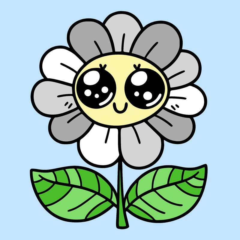 flower with eyes