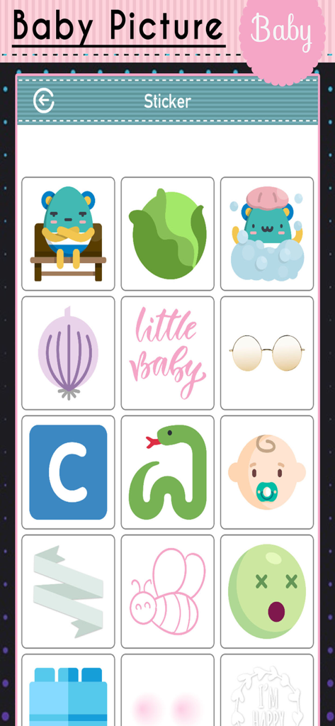 Baby Picture - Precious Moment - Una colección de pegatinas lindas y coloridas para decorar fotos de hitos de bebés