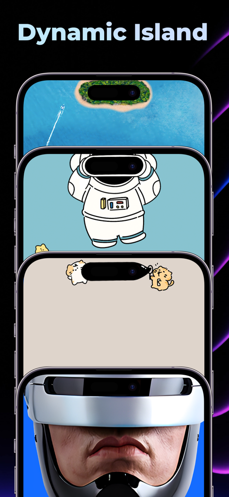 Wallpapers Now - Una colección de fondos de pantalla creativos para iPhone diseñados específicamente para interactuar con la función Dynamic Island