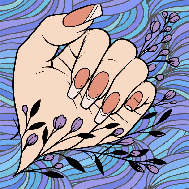 nails with french tip