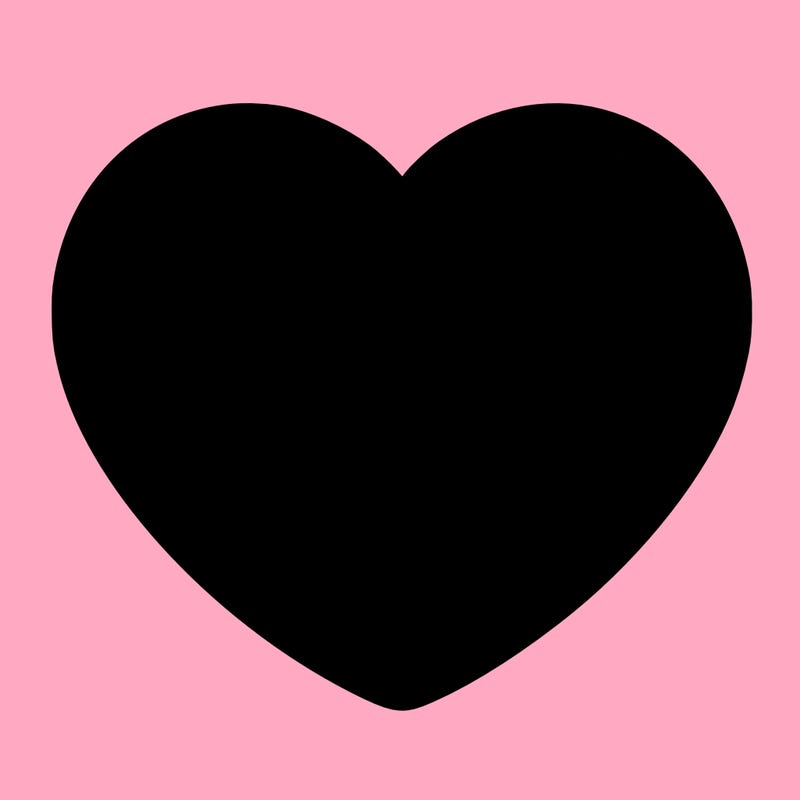 a blank heart