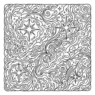 Dive into the cosmic beauty of the Carina Nebula with this captivating coloring page crafted specifically for teens. Unleash your creativity on intricate patterns of stars and nebular wonders, offering hours of artistic exploration.