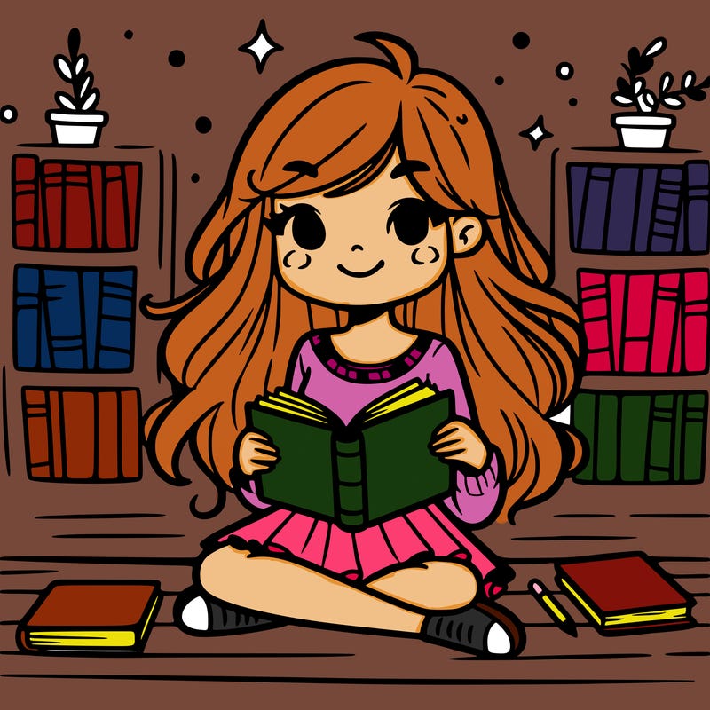 girl with a book