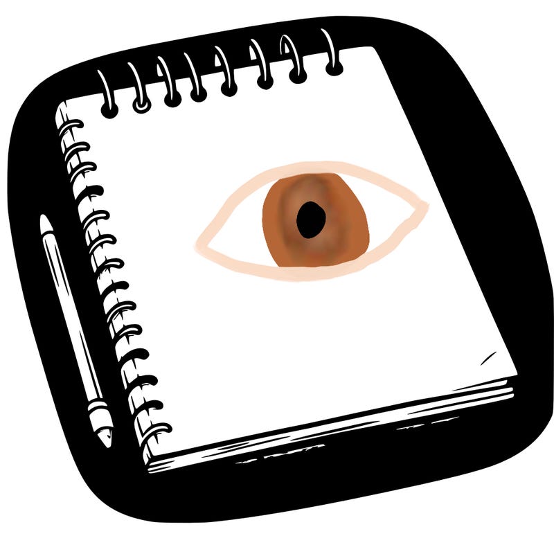 a blank sketch pad