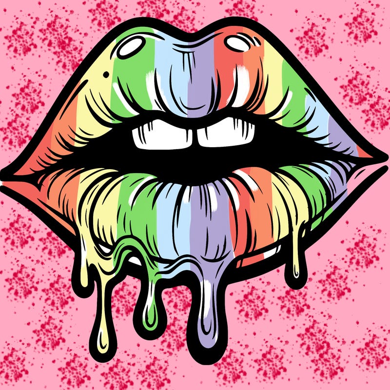 lips that look realistic and drip