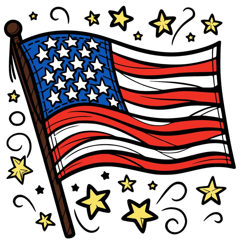 fourth of july flag