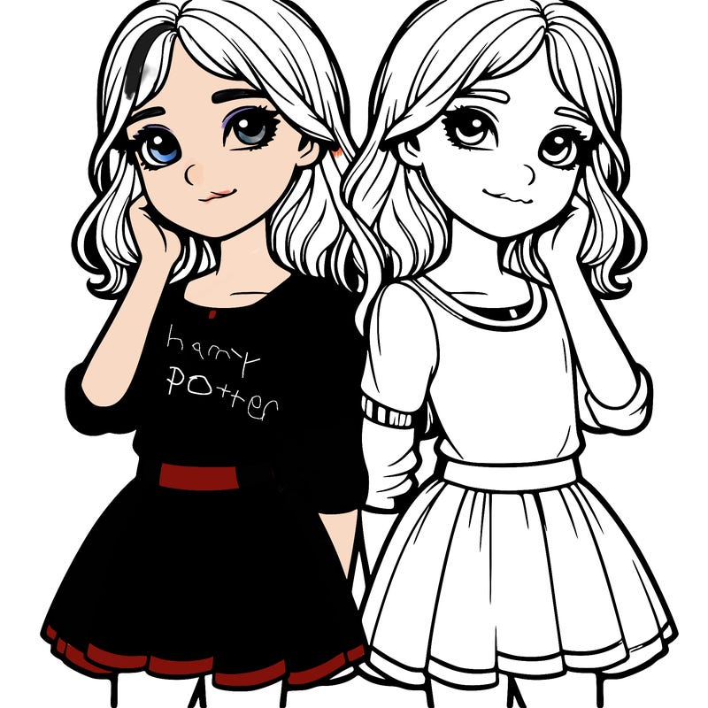 realistic twins girl