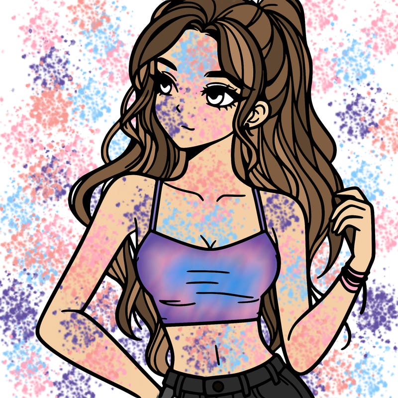 girl in crop top