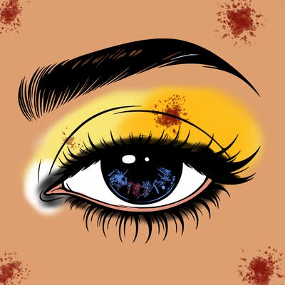 eye closed realistic