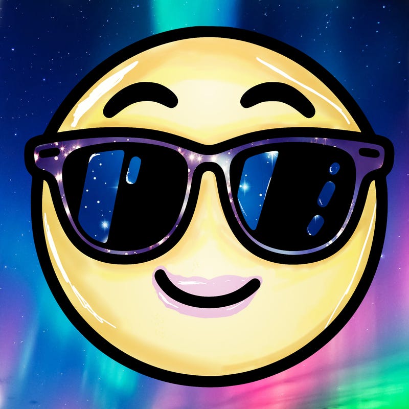 emoji with sunglasses