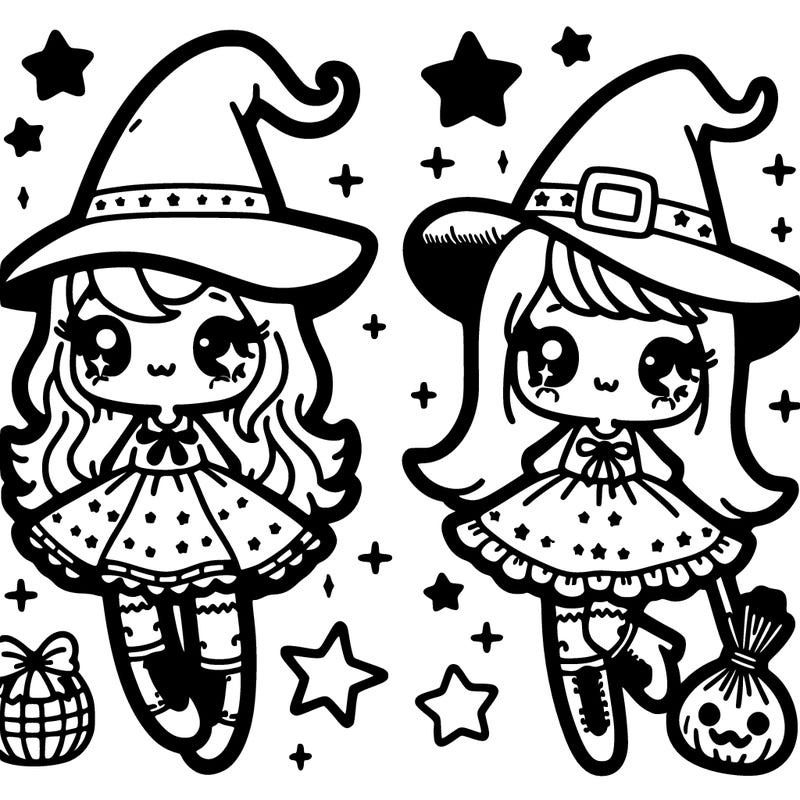 witchy stars cute