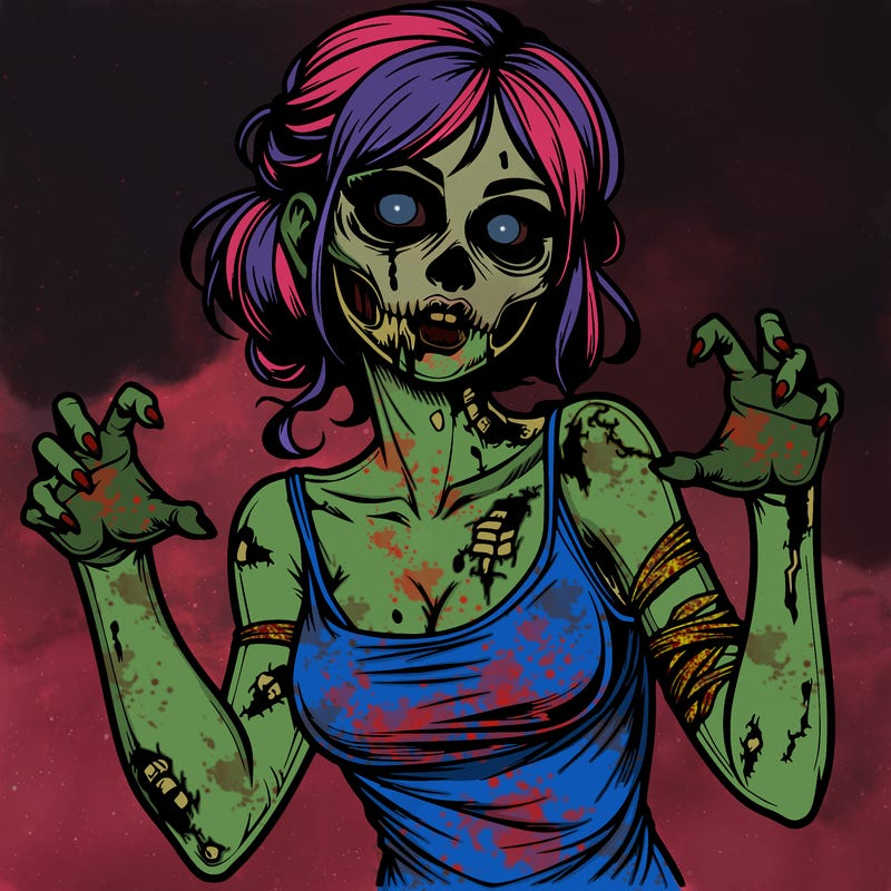 realistic zombie girl