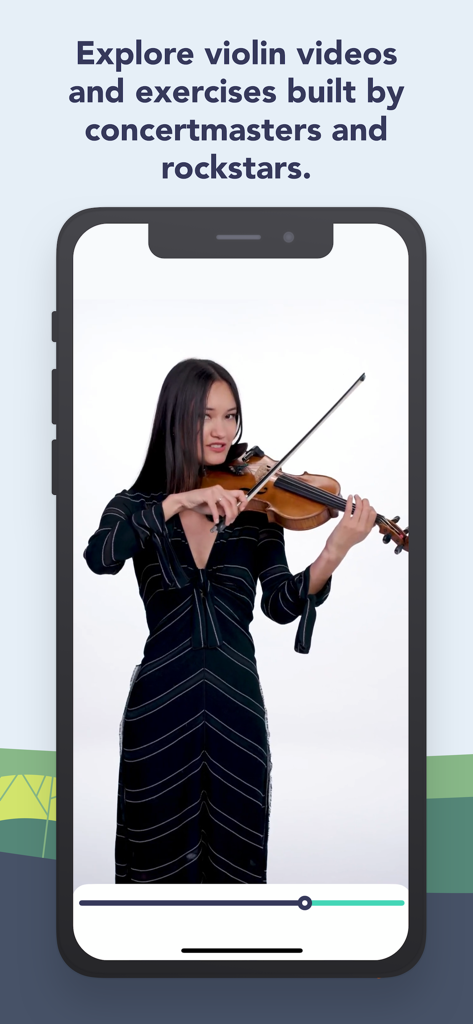 Trala: Learn Violin - A professional violinist teaching a lesson in the Trala mobile app video player.