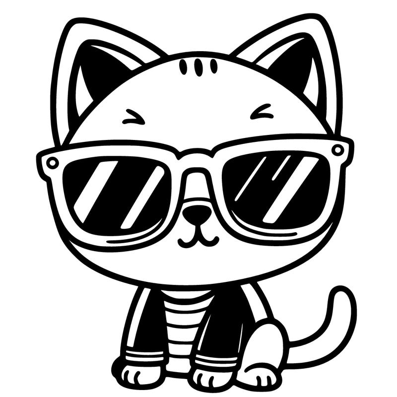cat with sunglasses