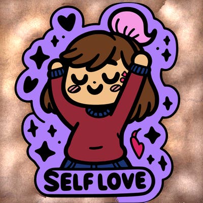 self-love sticker