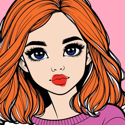 realistic girl whith cute eyes