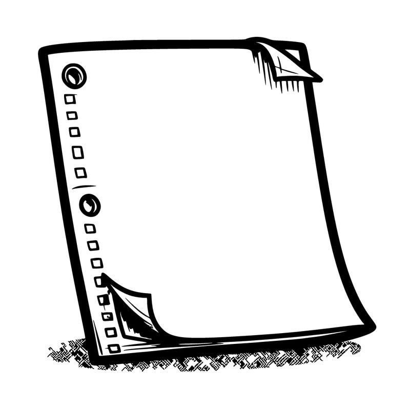 blank piece of paper