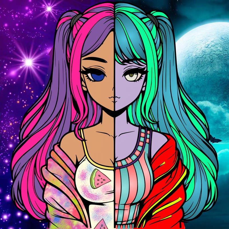 realistic girl split