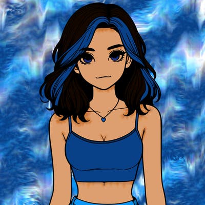 realistic girl with crop top