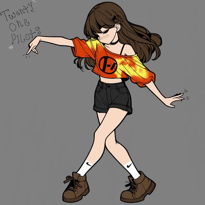 realistic girl danceing