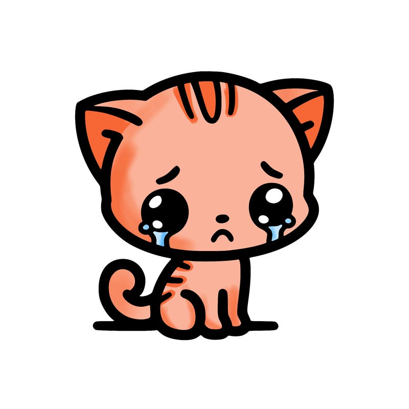 sad cat