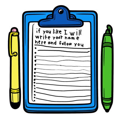 blank clip board with pen