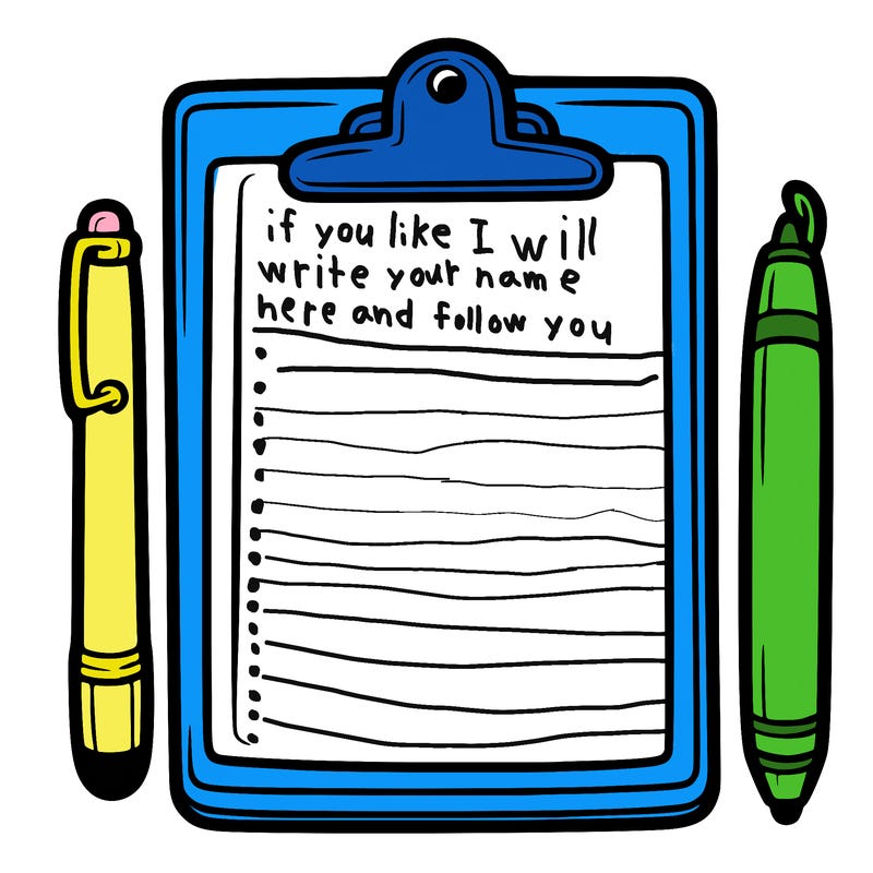 blank clip board with pen