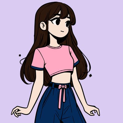 girl in a cute crop top