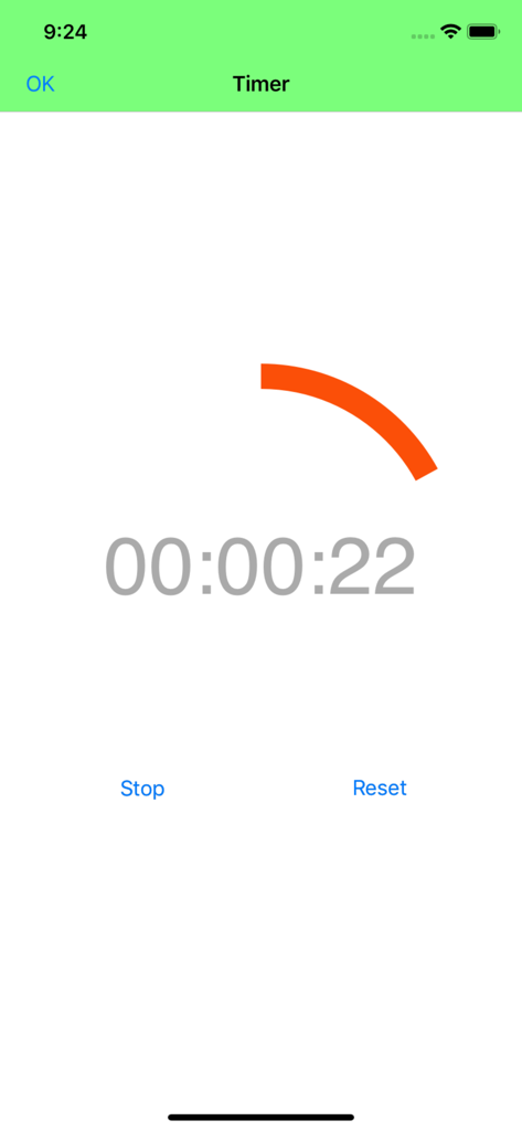 Reciprocity Plus app long exposure timer screen showing 22 seconds