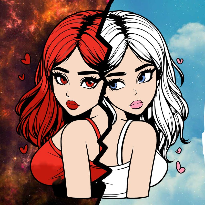 realistic girl split