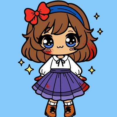 cute cartoon girl