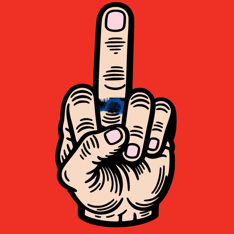 middle finger