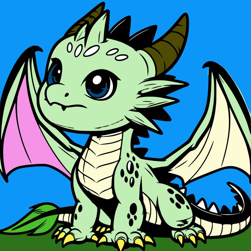 fierce baby night dragon