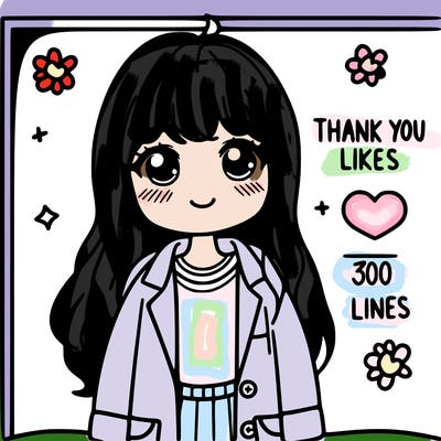 thank you for 300 likes girl