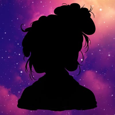 realistic teenage girl with a messy bun