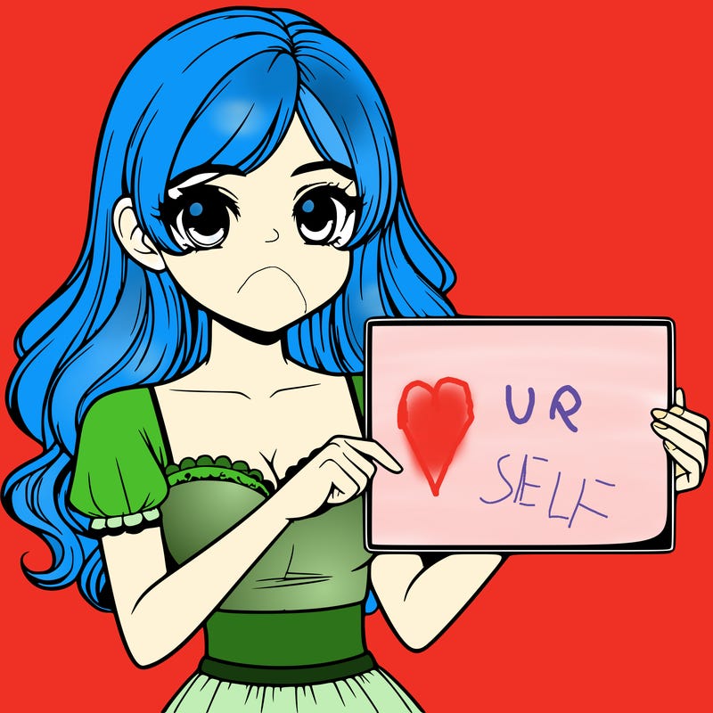 realistic pretty girl holding blank sign