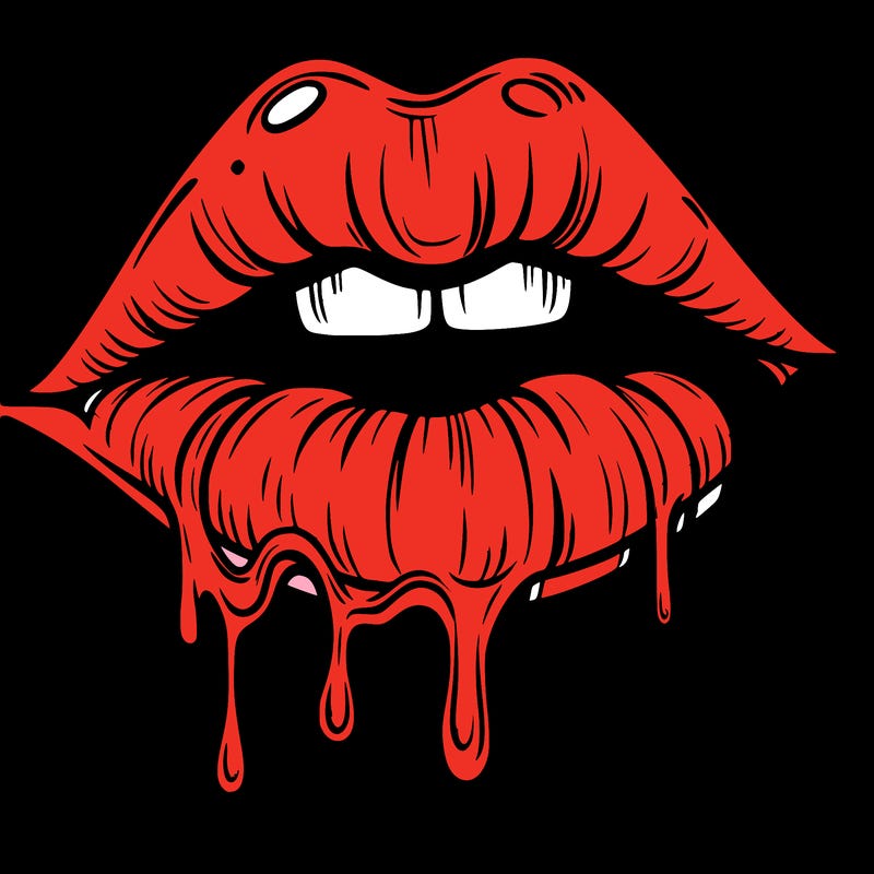 lips that look realistic and drip